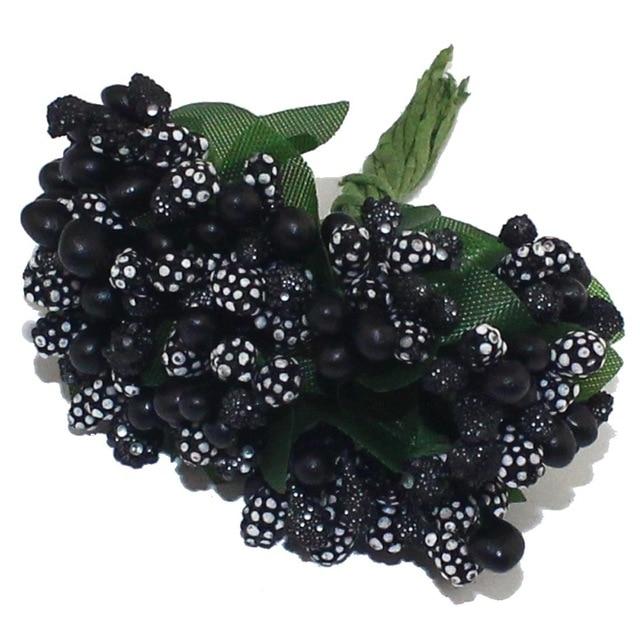 Black Artificial Flowers Mulberry Bouquet - Hansel & Gretel Home Decor