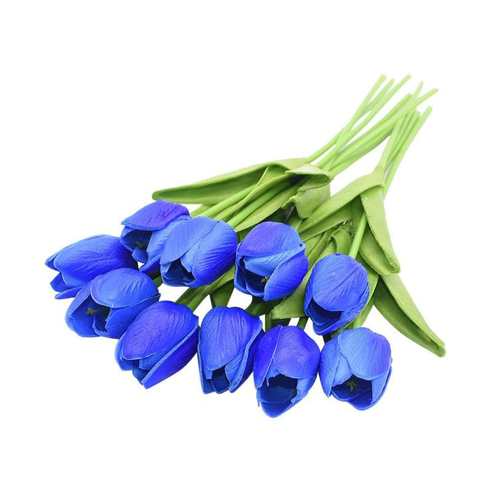 Blue Artificial Flowers Tulip Bouquet