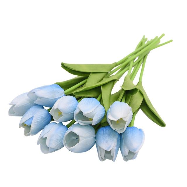 Blue Artificial Flowers Tulip Bouquet