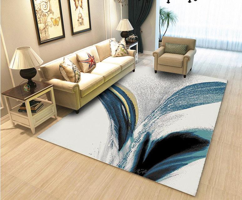 Blue Living Space Carpet - Hansel & Gretel Home Decor