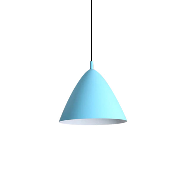 Blue Nordic American LED Hanging Lamp