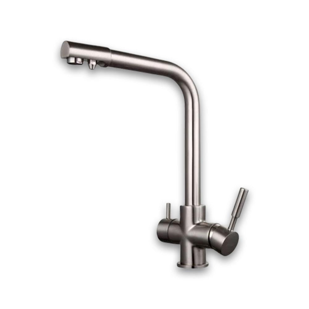 Brass Silver Kitchen Faucet Rotating and Water Purifying - Hansel & Gretel Home Decor