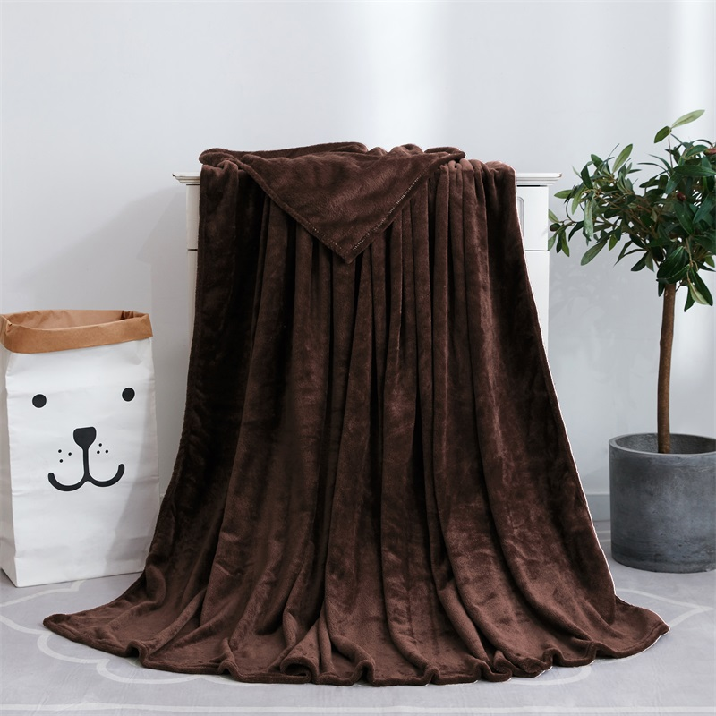 France Velvet Dark Brown Blanket - Hansel & Gretel Home Decor