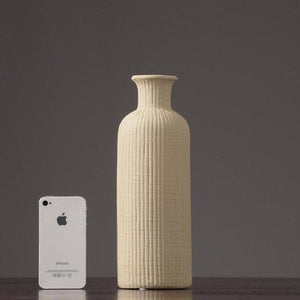 Classic Bottle Shaped Ceramic Vases - Hansel & Gretel Home Decor