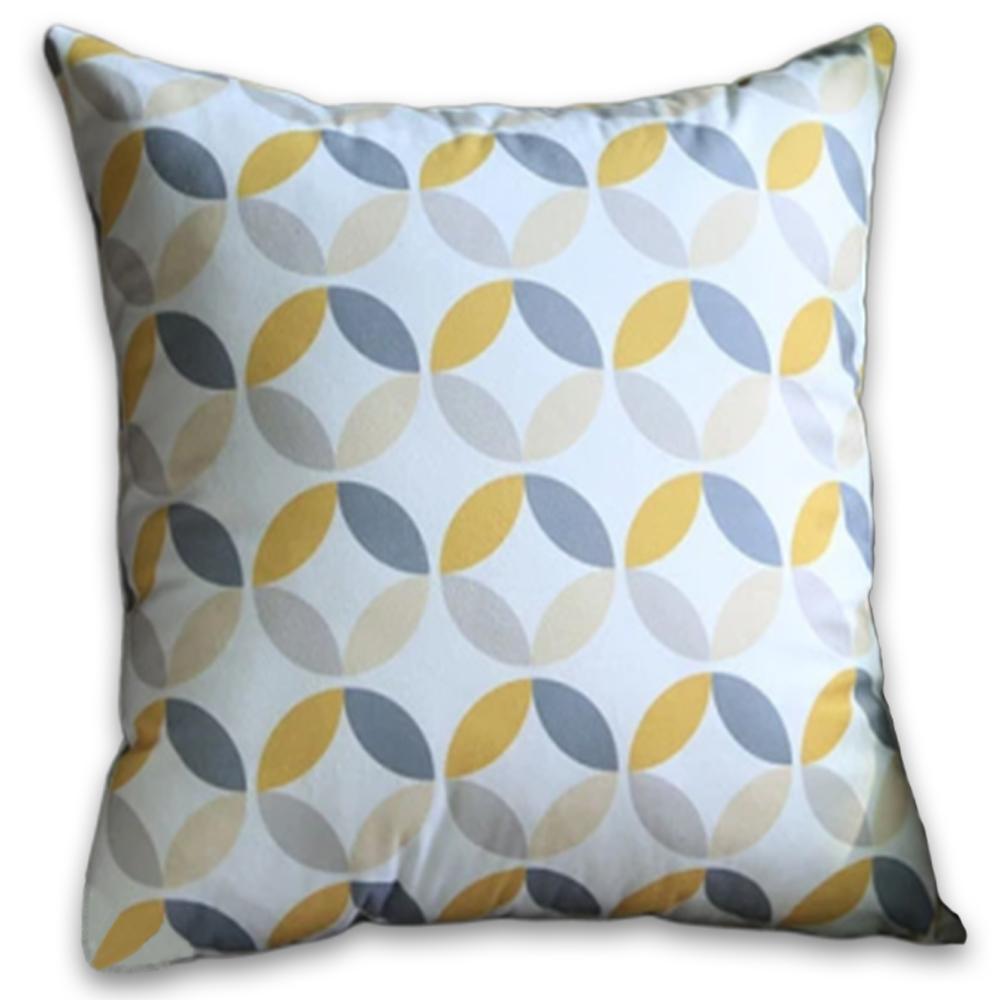 Contemporary Yellow and Gray Decorative Pillow Covers - Hansel & Gretel Home Decor