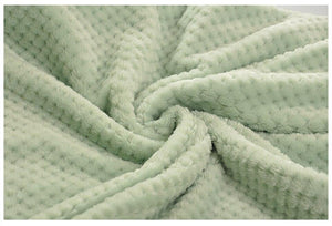 Crocheted Polyester Green Throw - Hansel & Gretel Home Decor