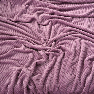 Crocheted Polyester Purple Throw - Hansel & Gretel Home Decor