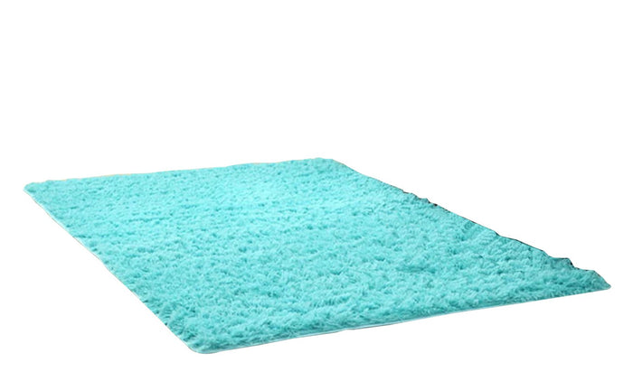 Cyan Shaggy Super Soft Carpet