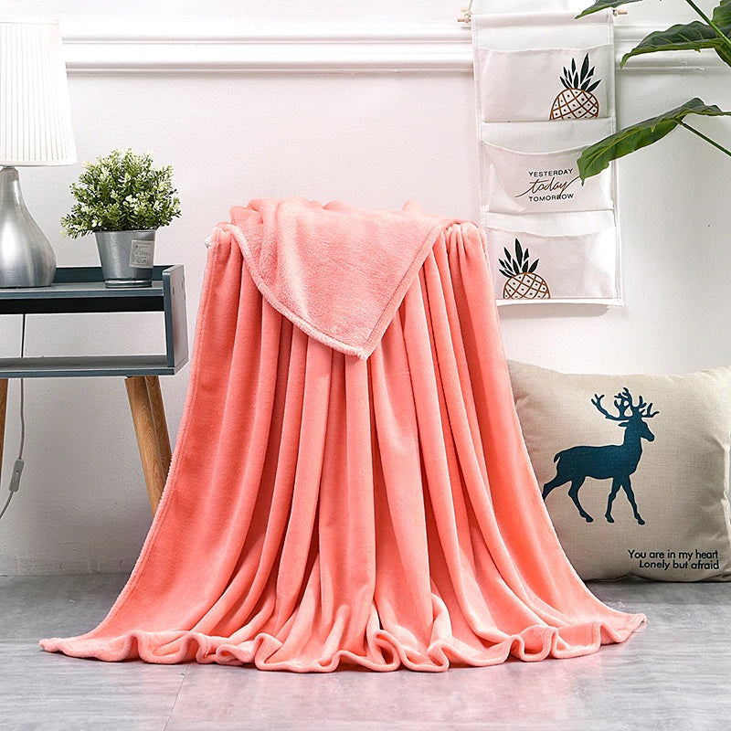 Plush Pink Blanket - Hansel & Gretel Home Decor