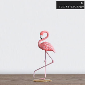 Decorative Ornamental Sculpture Flamingo Figurine - Hansel & Gretel Home Decor