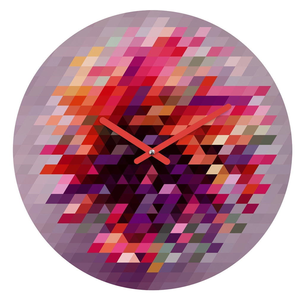 Modern Specks of Colors Wall Clock