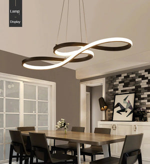 Chandelier Minimalist Cord Pendant Light Acrylic Led Ceiling Lamp