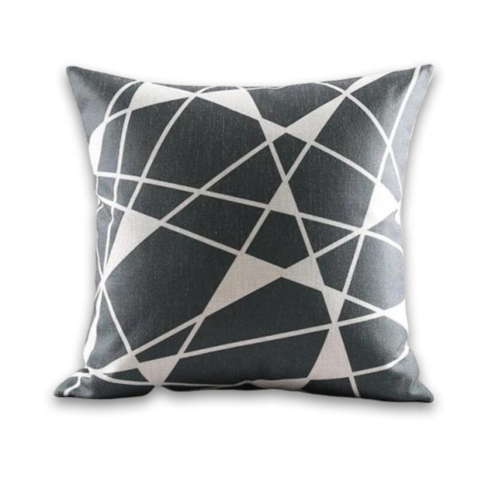 Fashionable Black and White Decorative Pillow Case