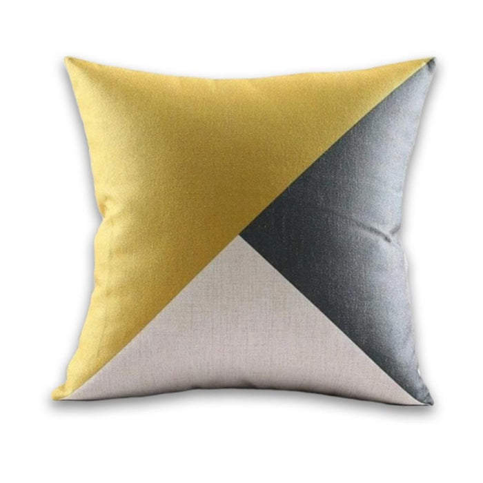 Fashionable Black and Yellow Decorative Pillow Case