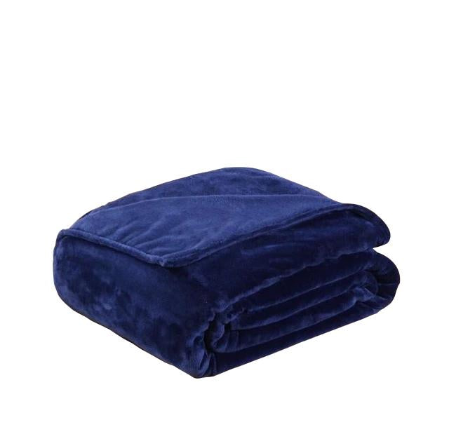 Fleece Plaid Blue Blanket