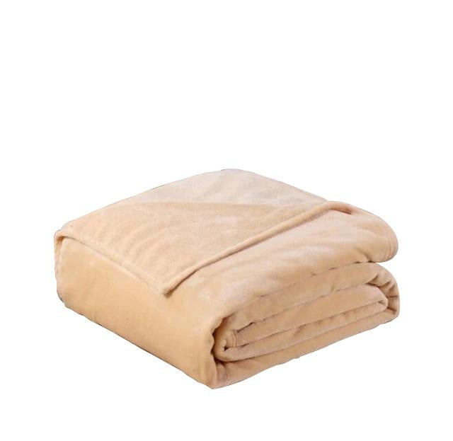 Fleece Plaid Brown Blanket