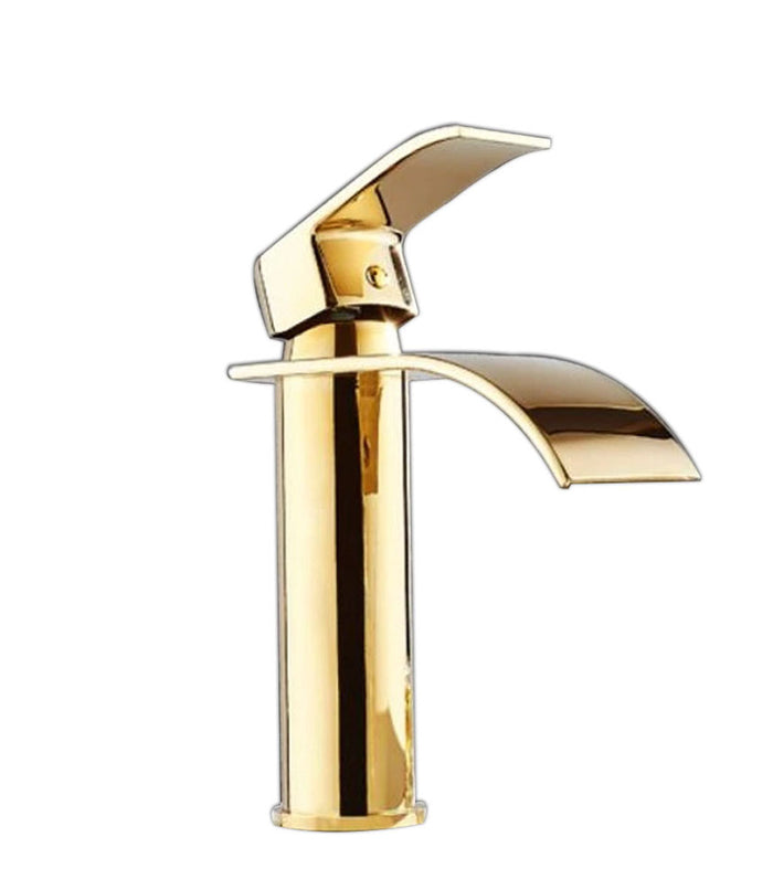 Brass Gold-Short Bathroom Faucet