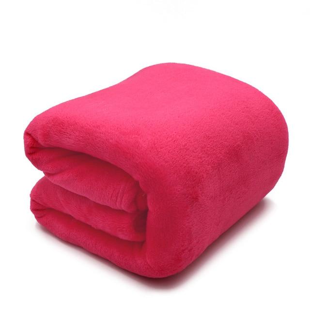 France Velvet Dark Pink Blanket