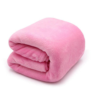 France Velvet Pink Blanket - Hansel & Gretel Home Decor