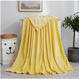 France Velvet Yellow Blanket - Hansel & Gretel Home Decor