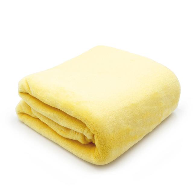 France Velvet Yellow Blanket