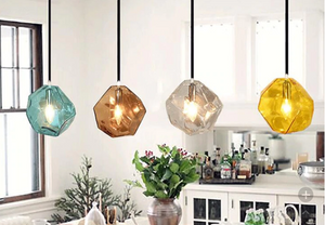 Geometric Crystal Shape Hanging Lamp - Hansel & Gretel Home Decor