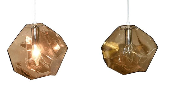 Geometric Crystal Shape Hanging Lamp