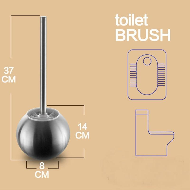 Glossy Stainless Steel Silver Toilet Brush Holder - Hansel & Gretel Home Decor