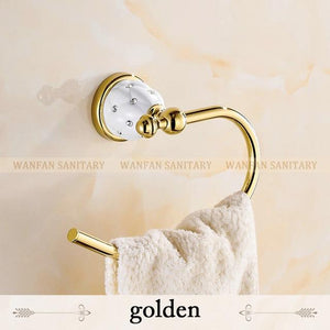 Gold European Towel Hanger - Hansel & Gretel Home Decor