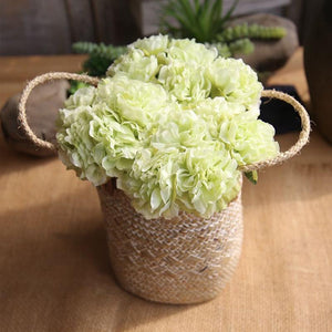 Green Artificial Flowers Hydrangeas Bouquet - Hansel & Gretel Home Decor