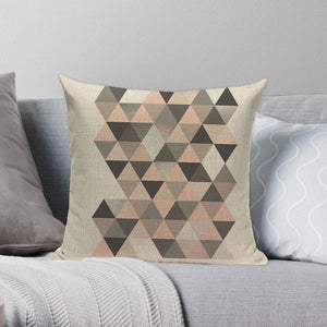 Nordic Shades of Pink and Brown Decorative Pillow Case - Hansel & Gretel Home Decor