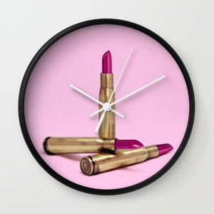 Vintage Lipstick Wall Clock