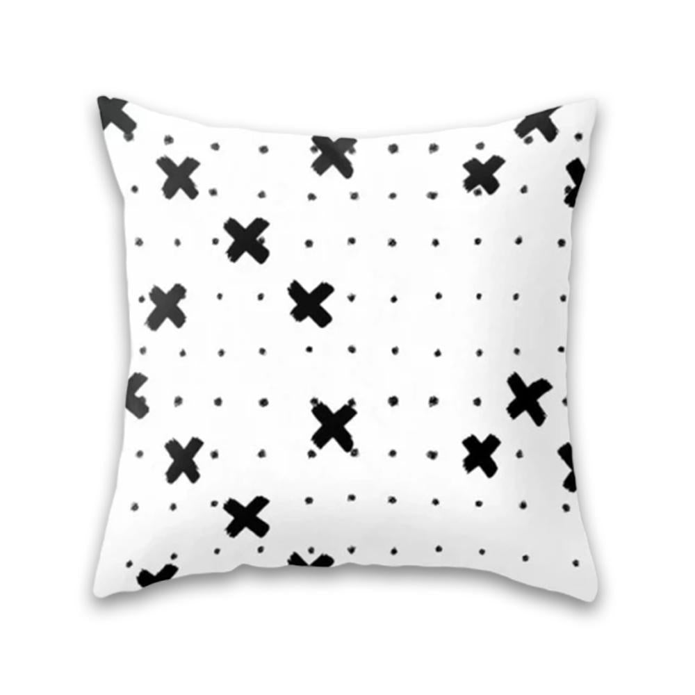 Luxurious Black and White Decorative Pillow Case - Hansel & Gretel Home Decor