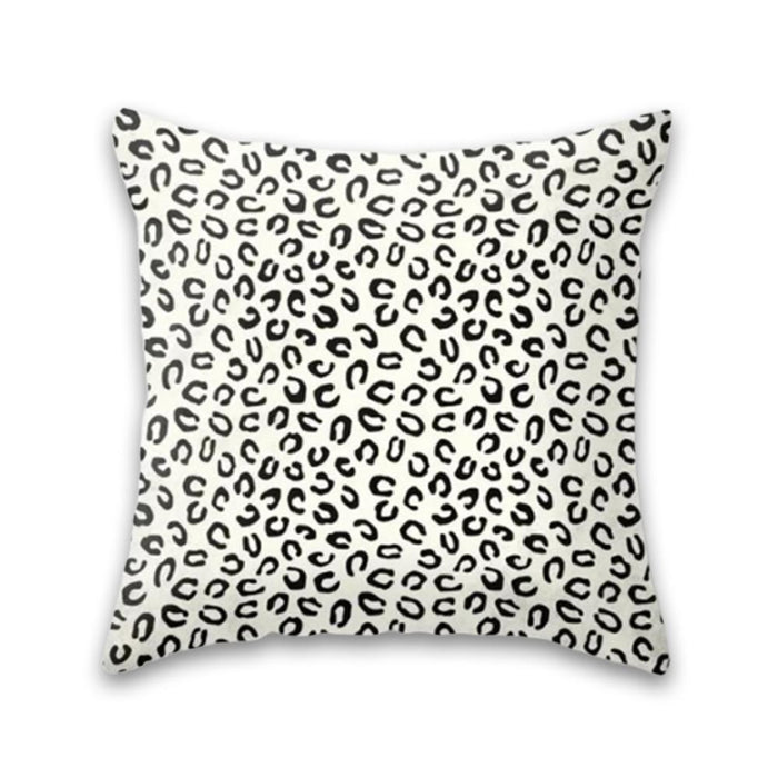 Luxurious Black and White Decorative Pillow Case