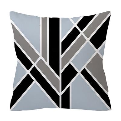 Luxurious Shades of Blue and Gray Decorative Pillow Case
