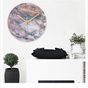 Marble Nordic Wall Clock Karen Model - Hansel & Gretel Home Decor