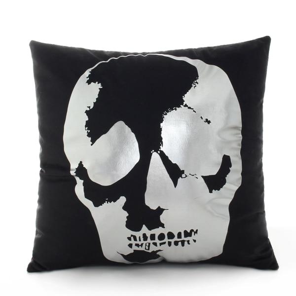 Modern Black and Silver Decorative Pillow Case