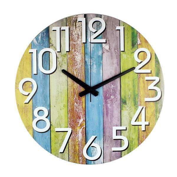 Modern Rainbow Wall Clock Kimberly Model