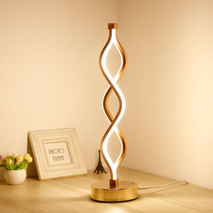 Modern Spiral Acrylic Table Lamp - Hansel & Gretel Home Decor