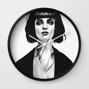 Modern Mrs Mia Wallace Wall Clock