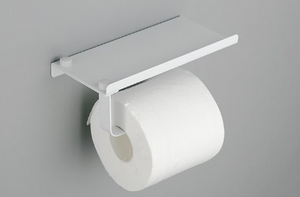 White Stainless Steel Toilet Paper Holder - Hansel & Gretel Home Decor