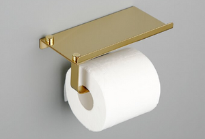 Gold Stainless Steel Toilet Paper Holder - Hansel & Gretel Home Decor