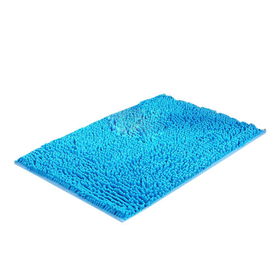 Blue Bathroom Area Carpet