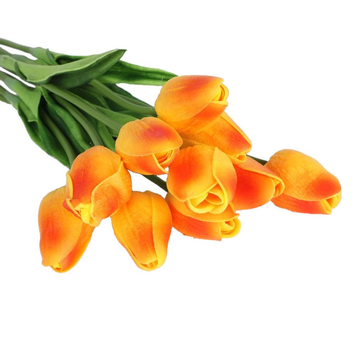 Orange Artificial Flowers Tulip Bouquet