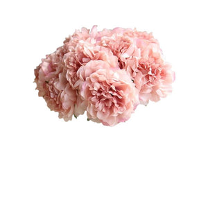 Pink Artificial Flowers Hydrangeas Bouquet - Hansel & Gretel Home Decor