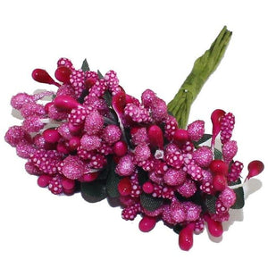 Pink Artificial Flowers Mulberry Bouquet - Hansel & Gretel Home Decor