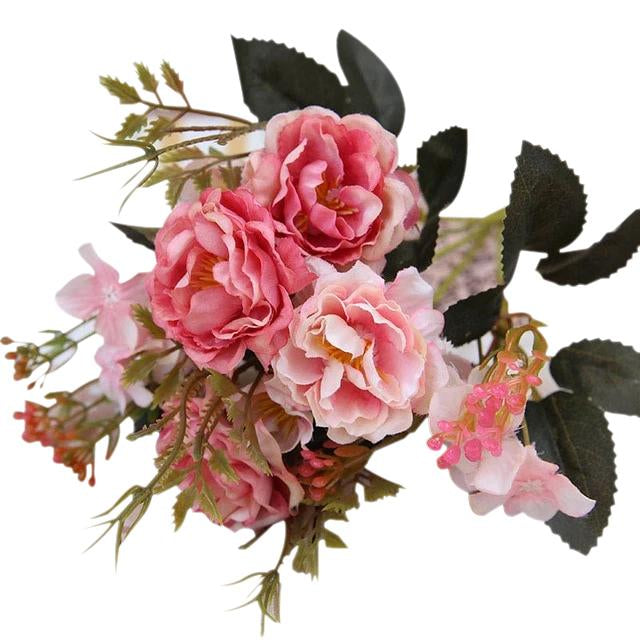 Pink Artificial Flowers Peony Bouquet