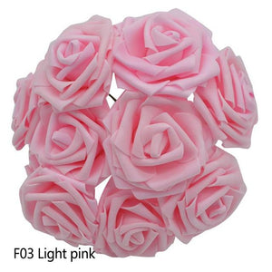 Pink Artificial Flowers Rose Bouquet - Hansel & Gretel Home Decor