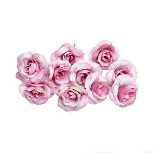 Pink Artificial Flowers Rose Head - Hansel & Gretel Home Decor