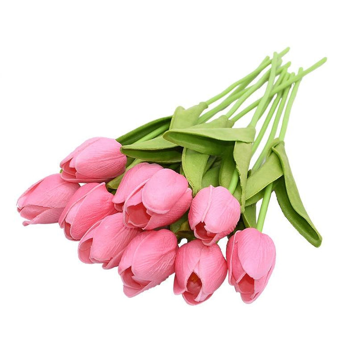 Pink Artificial Flowers Tulip Bouquet